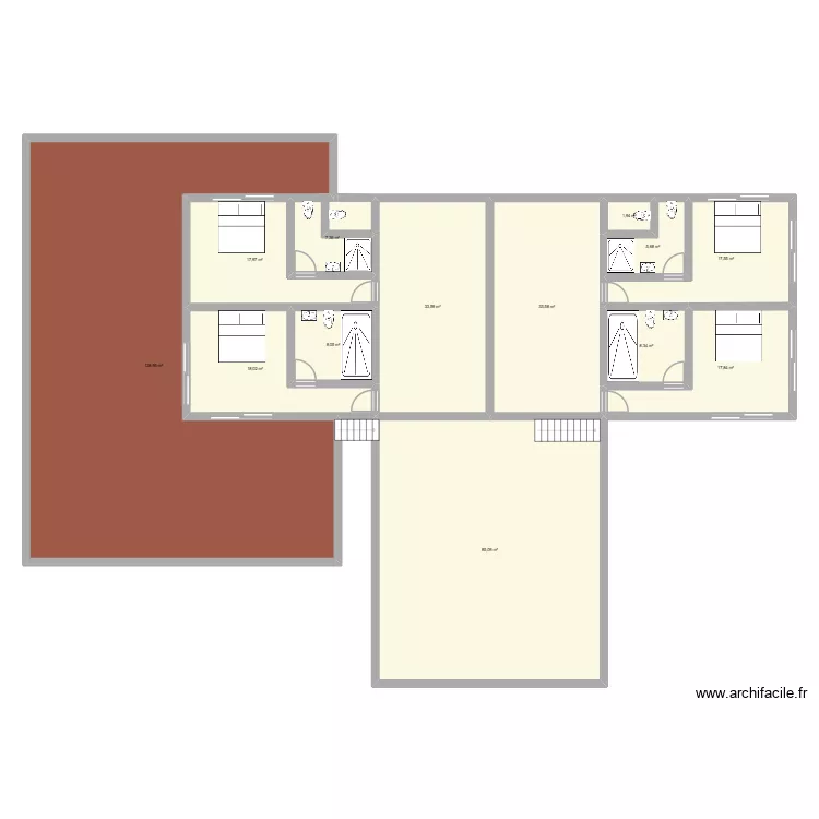 Eden Hills - Pente. Plan de 13  et 392 m²