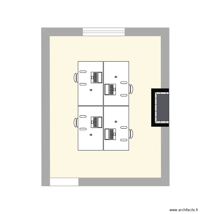 bureau stella 12. Plan de 1 pièce et 15 m2