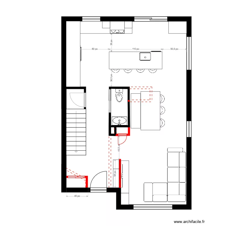 Godin Menuiserie. Plan de 3  et 60 m²