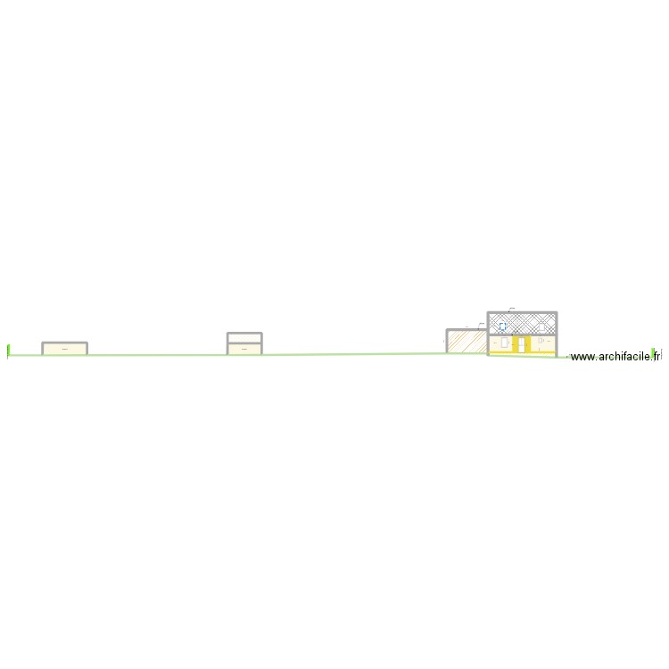 Plan facade. Plan de 0 pièce et 0 m2