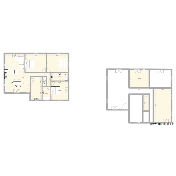 BZV. Plan de 10 pièces et 183 m2