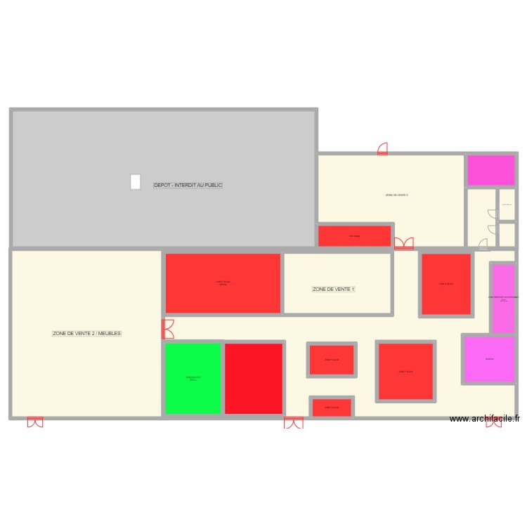GRANVILLE DDTM V3. Plan de 19 pièces et 1601 m2
