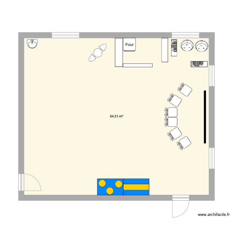 ecole. Plan de 0 pièce et 0 m2