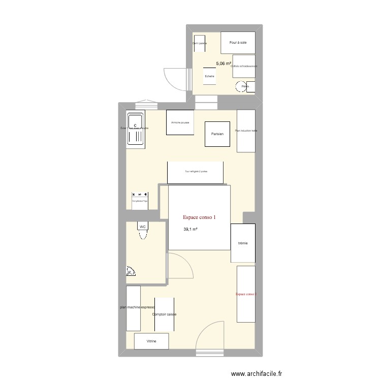71 damrémont 5 aout. Plan de 0 pièce et 0 m2