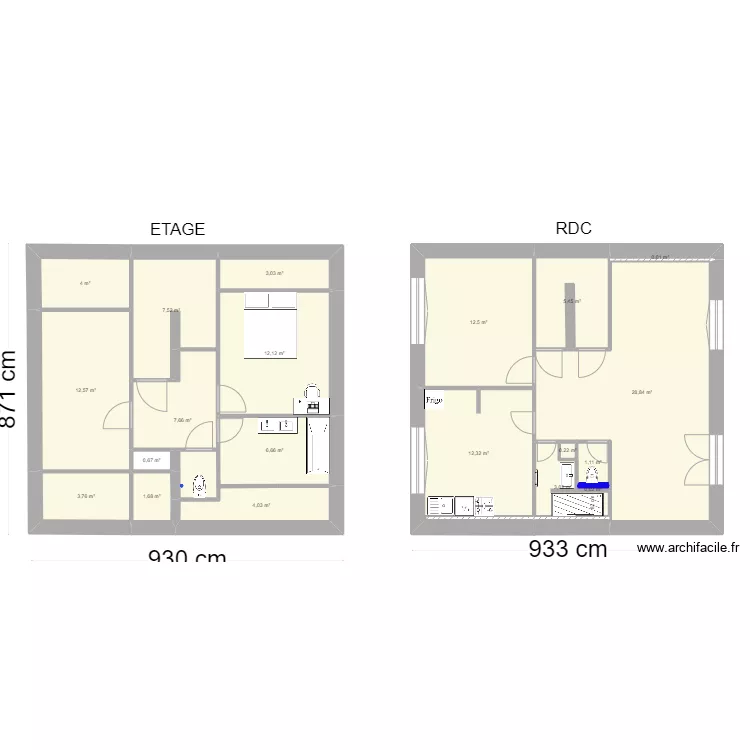 plan V1 GRIVET. Plan de 
