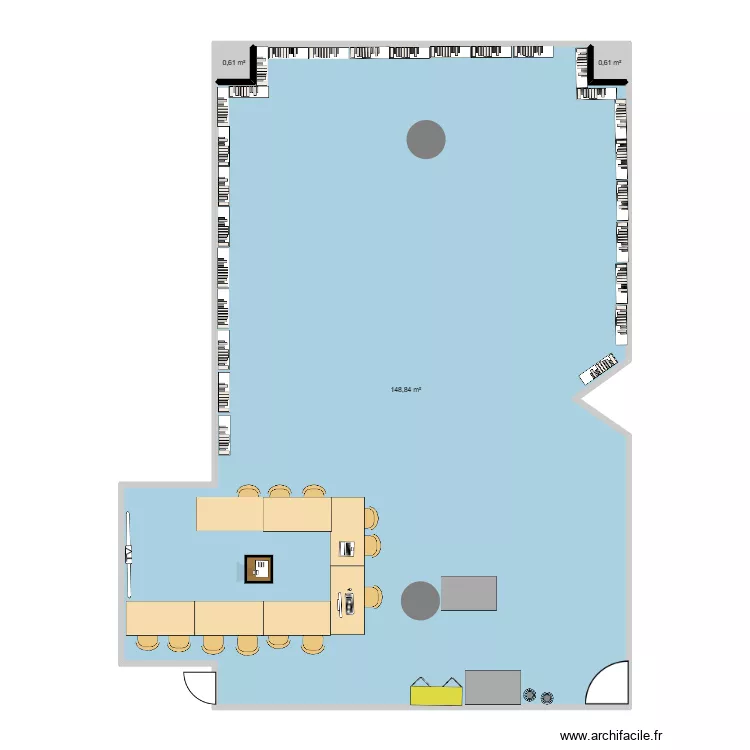 Andr&eacute; Berry proposition 1. Plan de 3  et 150 m²