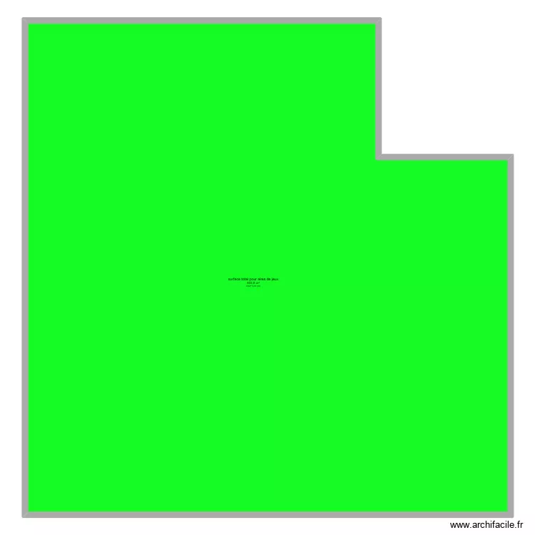 projet aires de jeux. Plan de 