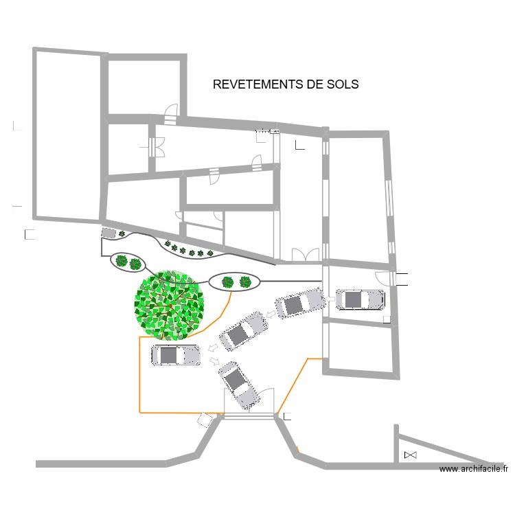 Loullier - SOLS. Plan de 5 pièces et 169 m2
