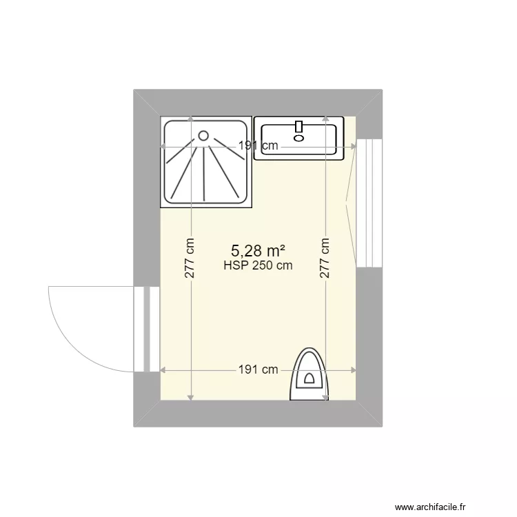 sdb rdc. Plan de sdb rdc. Plan de