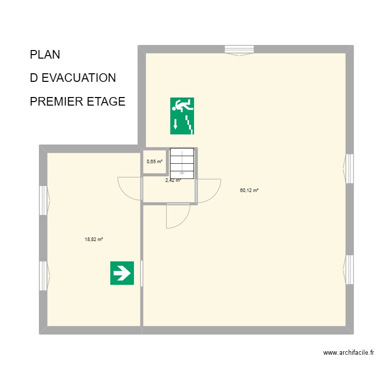 87 CUSSAC 1er étage. Plan de 0 pièce et 0 m2