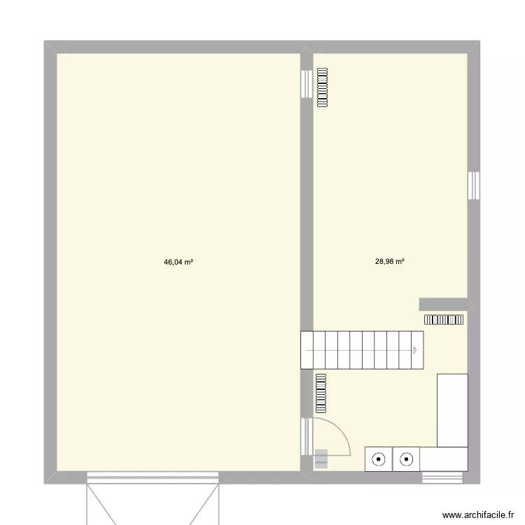 Plan Garage. Plan de 2 et 75 m² Plan Garage. Plan de 2 et 75 m²
