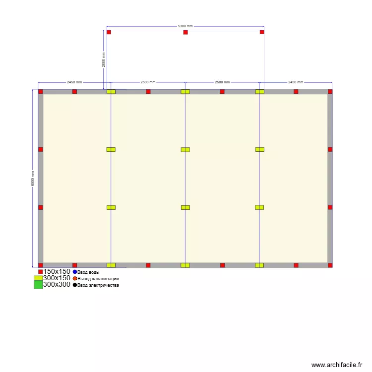 Сваи Дубна. Plan de 