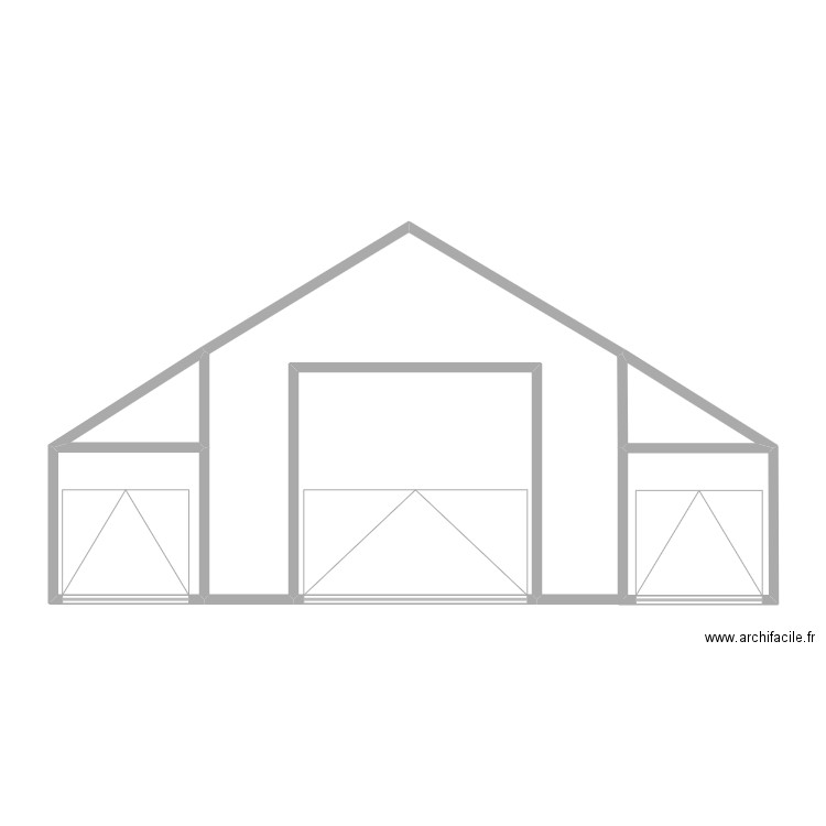 garage2. Plan de 5 pièces et 38 m2