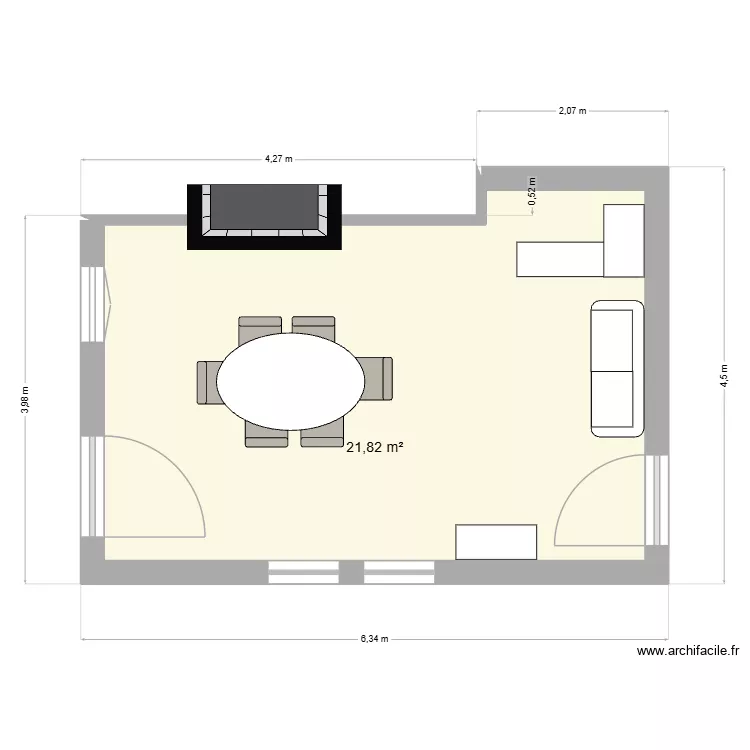 salon bois ricard. Plan de 1 et 22 m² salon bois ricard. Plan de 1 et 22 m²