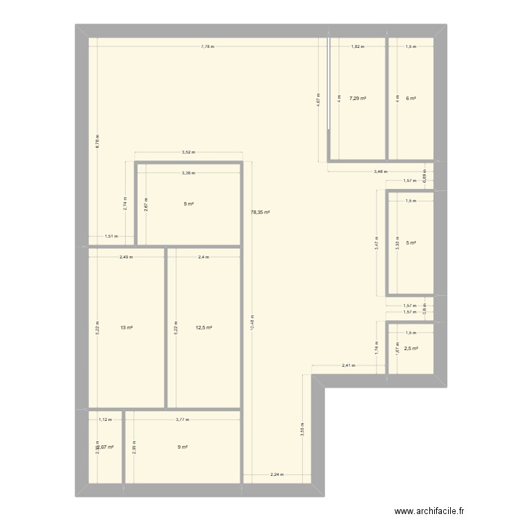 maison bioclimatique. Plan de 10 pièces et 145 m2