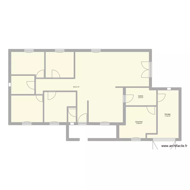 Projet Maison villefranche. Plan de 5 Pièces et 115 m² Projet Maison villefranche. Plan de 5 Pièces et 115 m²