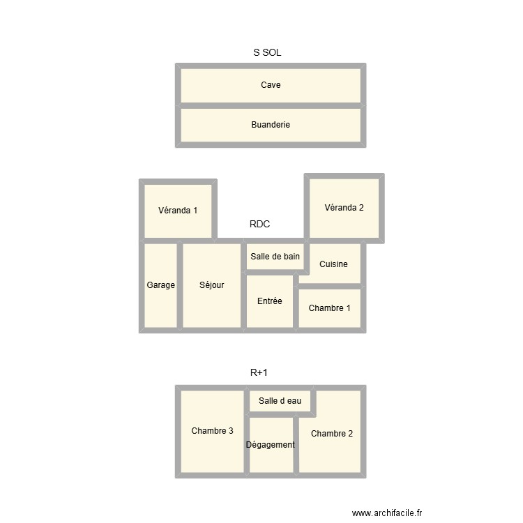 2504 JACOPIN. Plan de 14 pièces et 23 m2