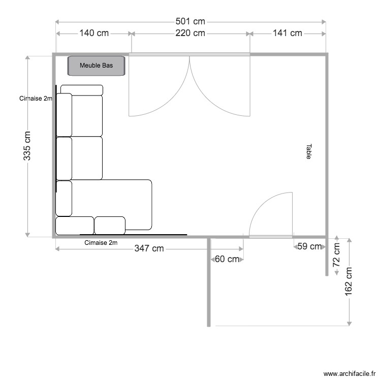 Sejour Livraison. Plan de 0 pièce et 0 m2