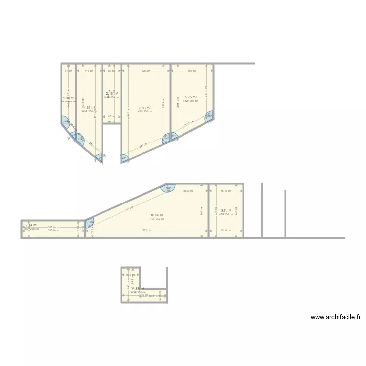 FONCIA PLACE DE LA MOTTE 21. Plan de 9 pièces et 42 m²