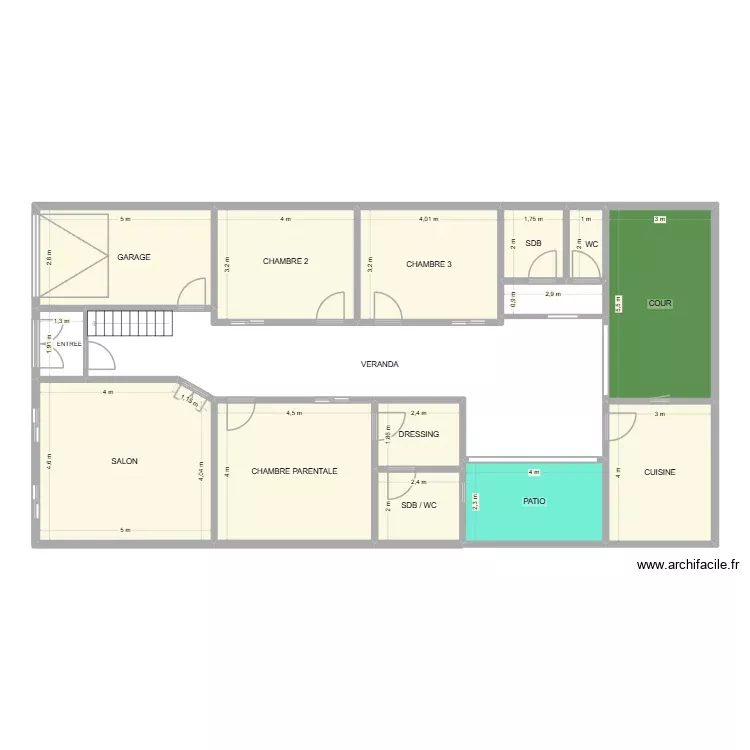 plan 3. Plan de 15 Pièces et 176 m² plan 3. Plan de 15 Pièces et 176 m²