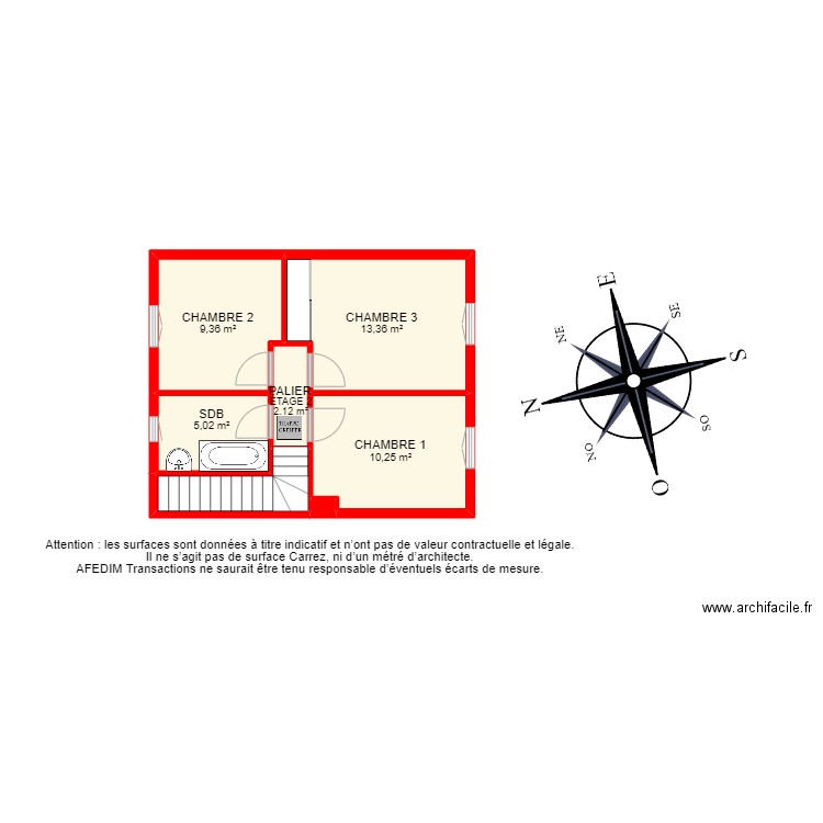 BI 19739 - . Plan de 19 pièces et 141 m2