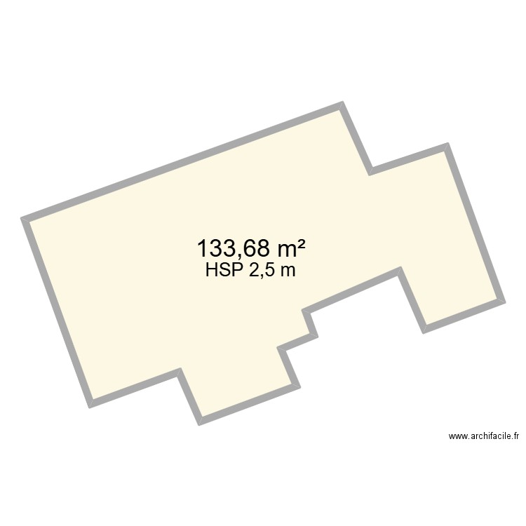Extraction plan cadastral archi facile. Plan de 1 pièce et 134 m2