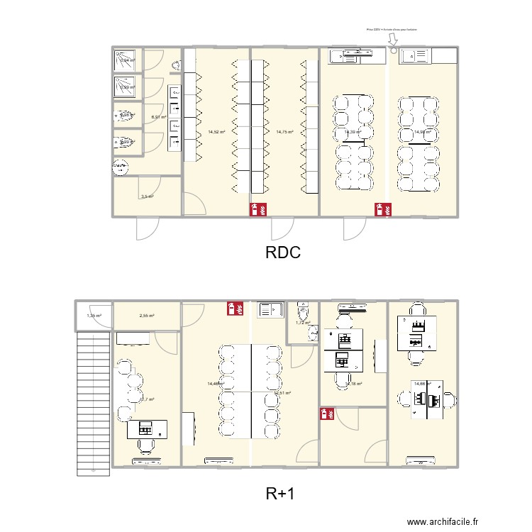 EIFFAGE HRHM LYON 8 / 290 ROUTE DE VIENNE. Plan de 18 pièces et 146 m2