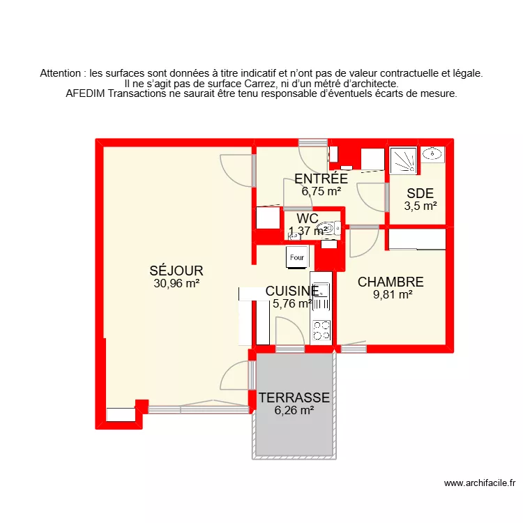 BI 33816. Plan de 12  et 93 m²