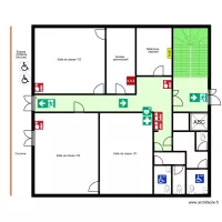 Centre Culturel Vitrolles 1et etage Plan 1
