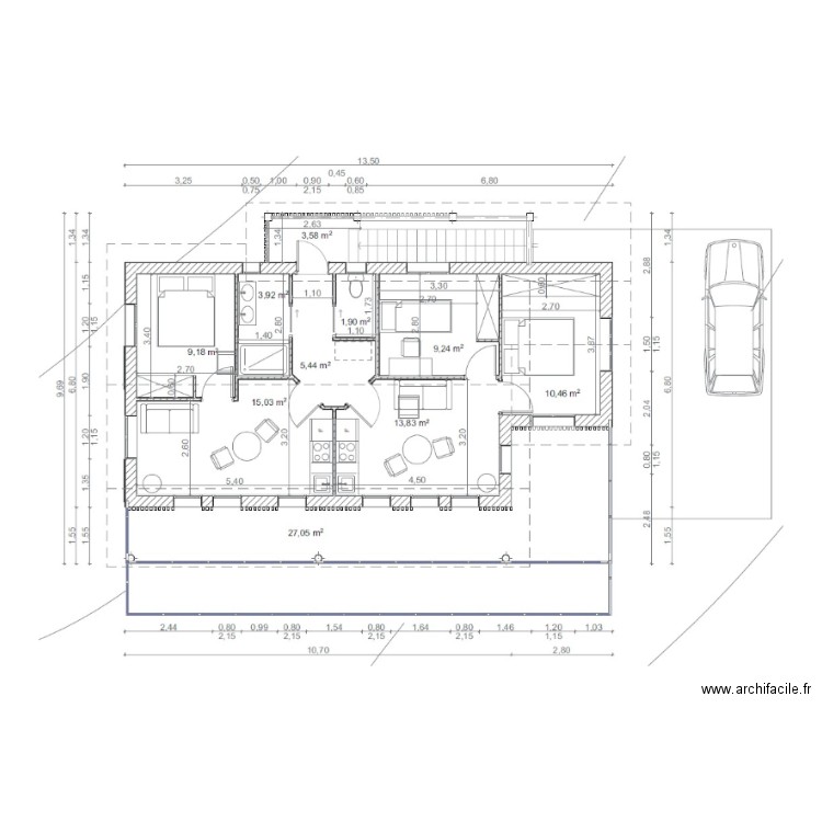 Plan UH1 - R+1. Plan de 0 pièce et 0 m2