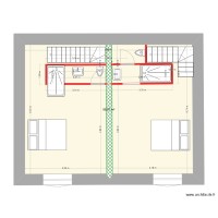 Plan étage avec wc centraux