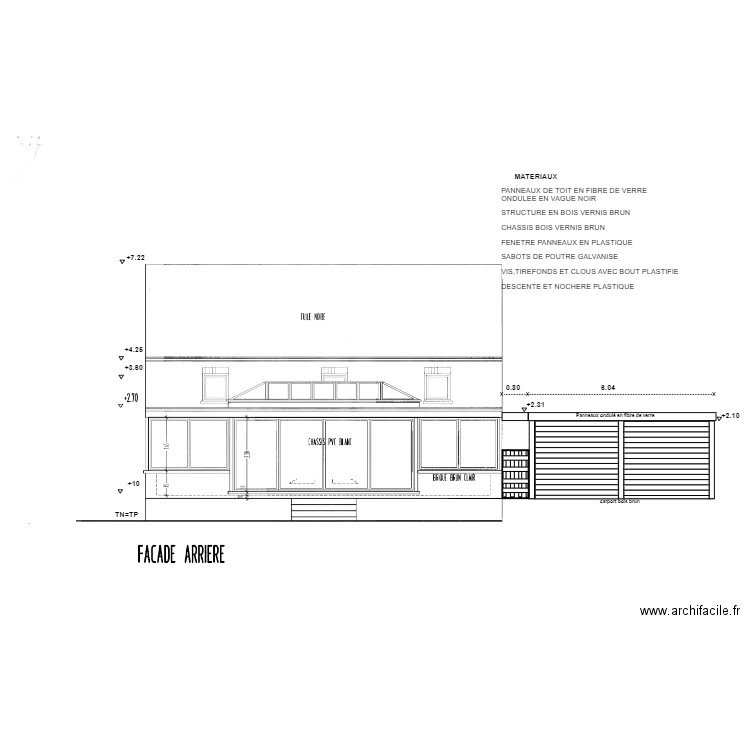 plans carport arrière. Plan de 0 pièce et 0 m2