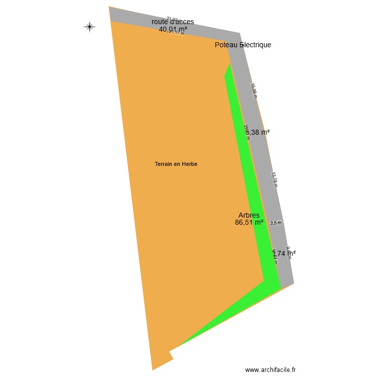Plan cadastrale. Plan de 0 pièce et 0 m2