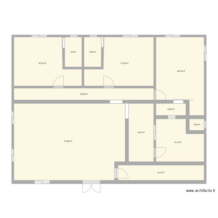 01 maison 2. Plan de 12 pièces et 154 m2