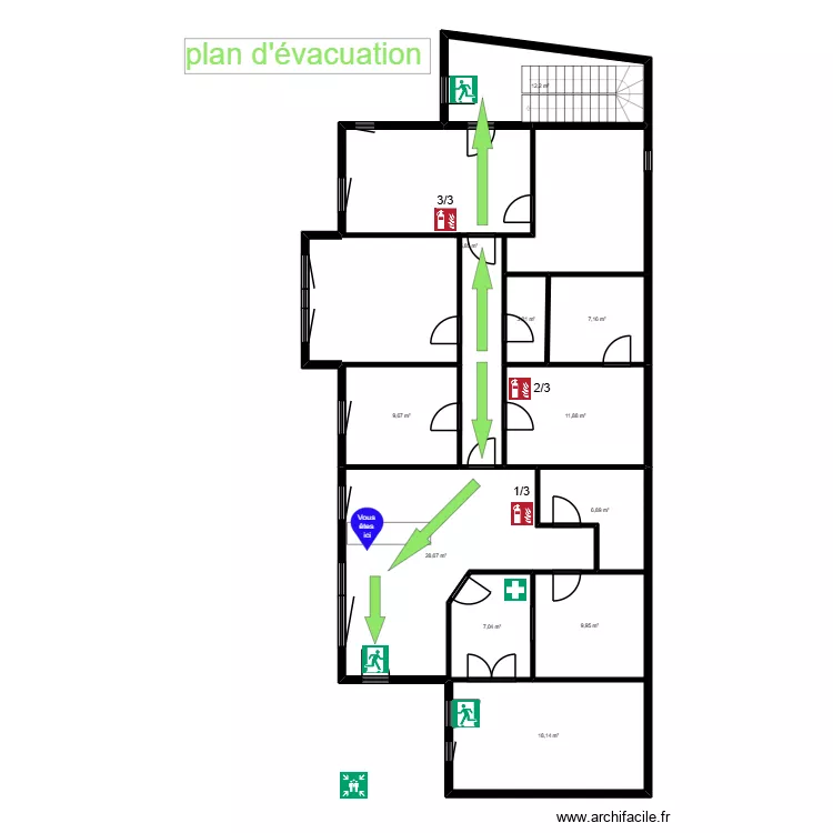 Vedrin Rez de chaussée. Plan de 11 et 170 m² Vedrin Rez de chaussée. Plan de 11 et 170 m²