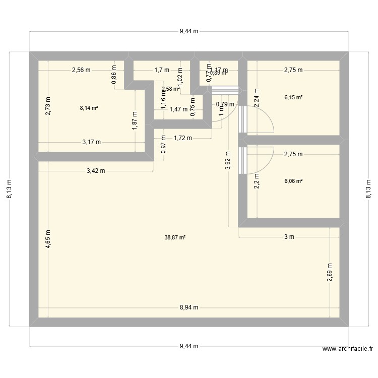 QuiB2. Plan de 0 pièce et 0 m2
