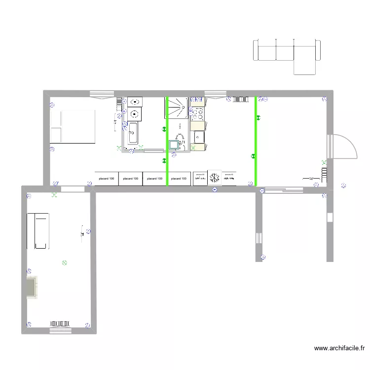 DEF MEYRARGUES plan eclairage vide. Plan de 