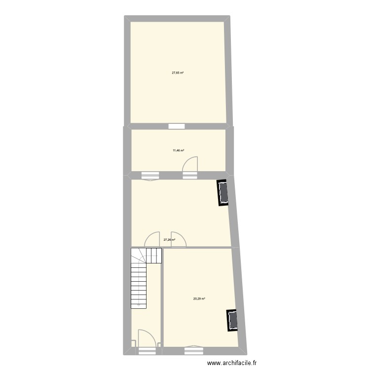 Valmy côtes ok 1. Plan de 4 pièces et 87 m2