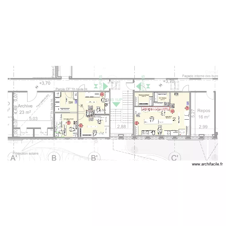 Faulquemont V8. Plan de 