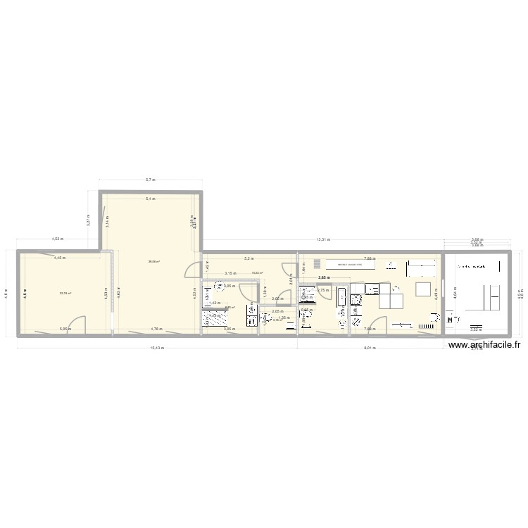 Saint Algis Version projet essai 3. Plan de 0 pièce et 0 m2 Saint Algis Version projet essai 3. Plan de 0 pièce et 0 m2