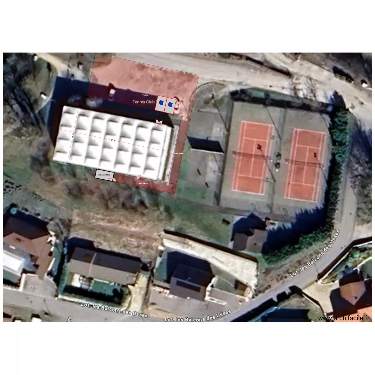 extension tennis vf.. Plan de 