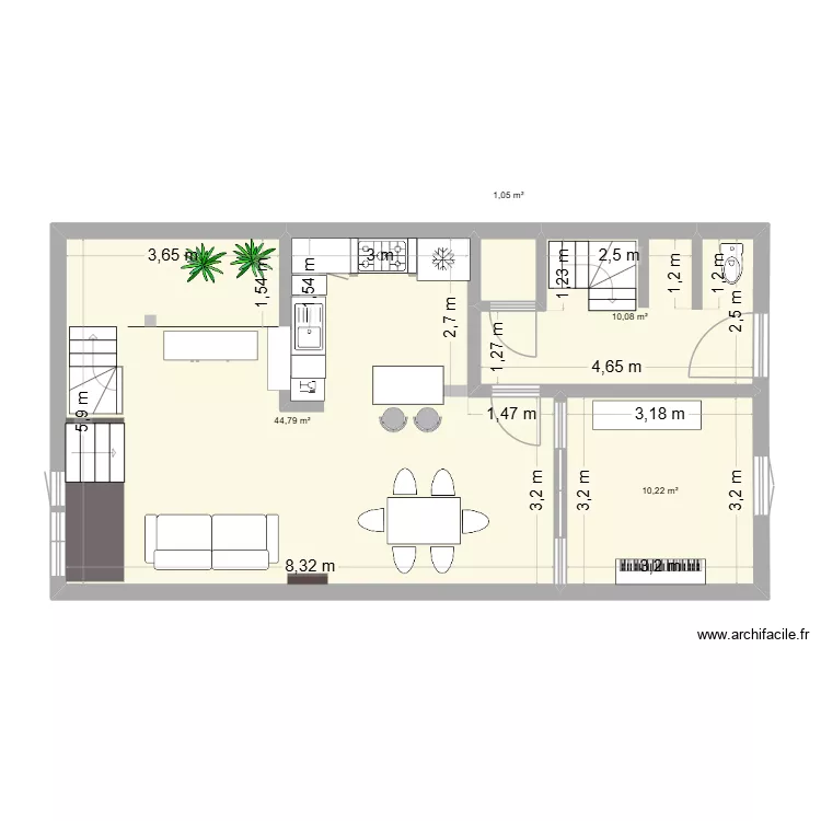 pauline - RDC. Plan de 4 et 66 m² pauline - RDC. Plan de 4 et 66 m²