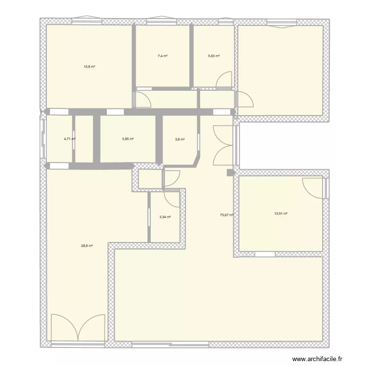 maison. Plan de 10 et 165 m² maison. Plan de 10 et 165 m²
