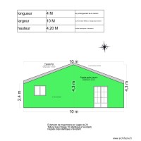 plan façade Est après travaux