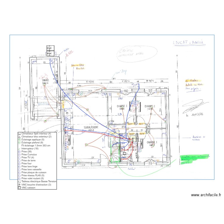 LEUCAT. Plan de 0 pièce et 0 m2