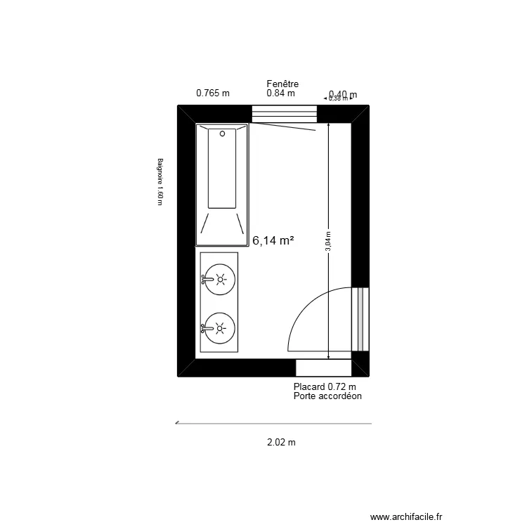 salle de bain martignas. Plan de 