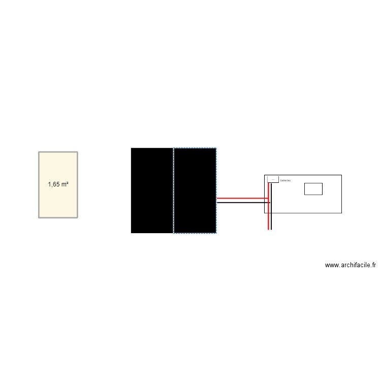 photo. Plan de 1 pièce et 2 m2