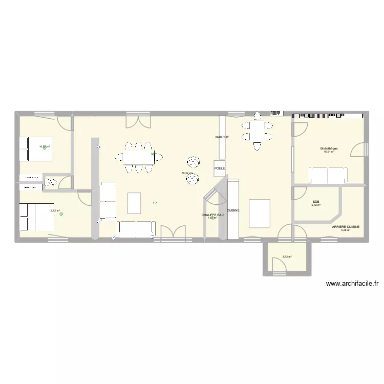 MAISON PIEUSE 2. Plan de 
