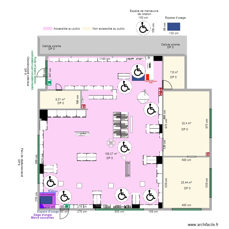 PADD CRECHES SUR SAONE APRES TRAVAUX esp rotat. Plan de 6 pièces et 287 m2