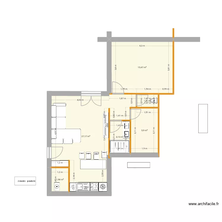 maison 1. Plan de 